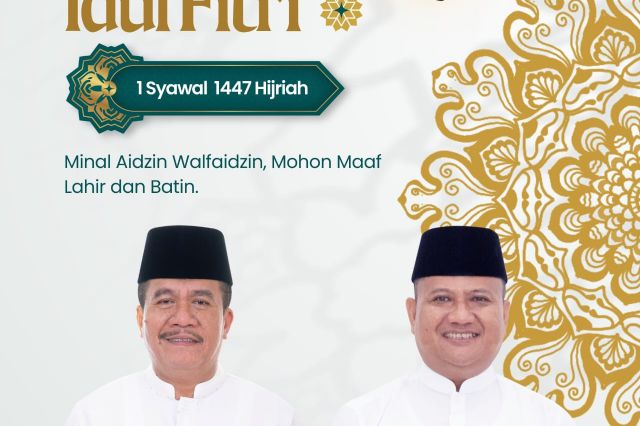 Keluarga Besar Sekretariat DPRD Kabupaten Asahan Mengucapkan Selamat Hari Raya Idul Fitri 1 Syawal 1447 H